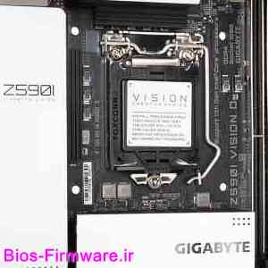 دانلود فایل آپدیت بایوس ، فریمور مادربرد گیگابایت Gigabyte Z590I VISION D rev.1.0 Bios firmware